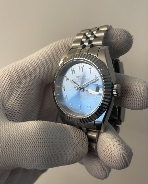 Seiko Mod Babyblau 36mm