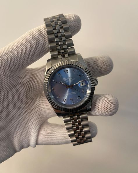 Seiko Mod Babyblau 36mm