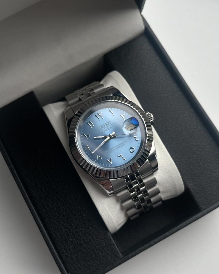 Seiko Mod Babyblau 36mm